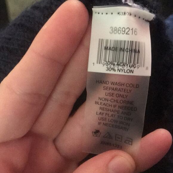 Court & Rowe NEW Navy Crush Stripe Sweater XSmall - Picture 6 of 7